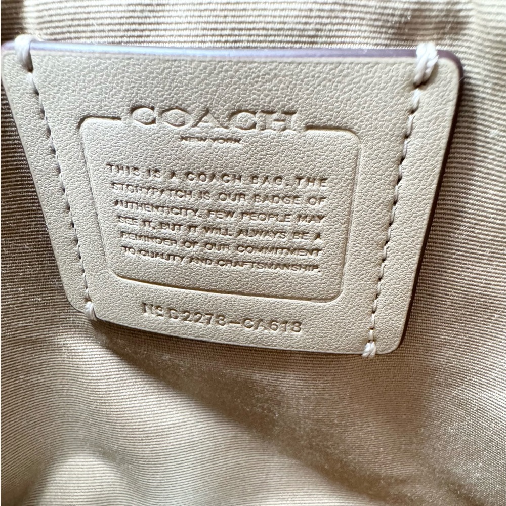 Coach Gallery Tote With Spaced Floral Field Print Chalk CA618 - Picture 5 of 12